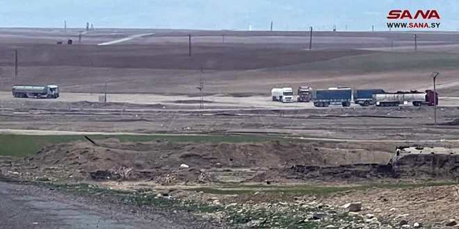 انتقال ده‌ها کامیون سلاح و تجهیزات توسط نیروهای آمریکایی به مناطق تحت کنترل کردهای سوریه
