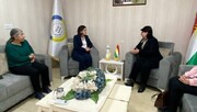 دیدار الهام احمد با تلار لطیف عضو هیئت ریاست اتحادیه میهنی کردستان