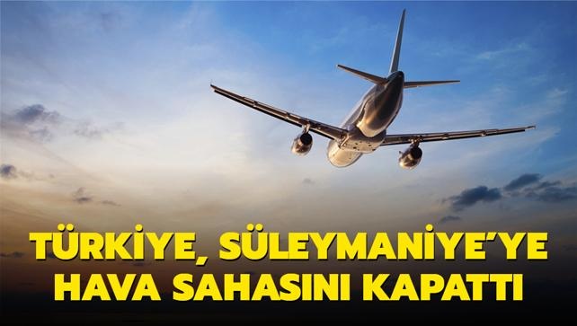 ترکیه حریم هوایی خود را به روی پروازهای سلیمانیه بست