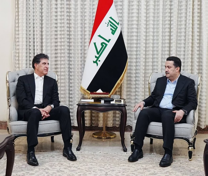 بررسی اوضاع اقتصادی و حل  مشکلات در دیدارنخست وزیر عراق با رئیس اقلیم کردستان