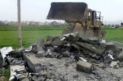 تخریب 30 بنای غیرمجاز در اراضی کشاورزی کرمانشاه