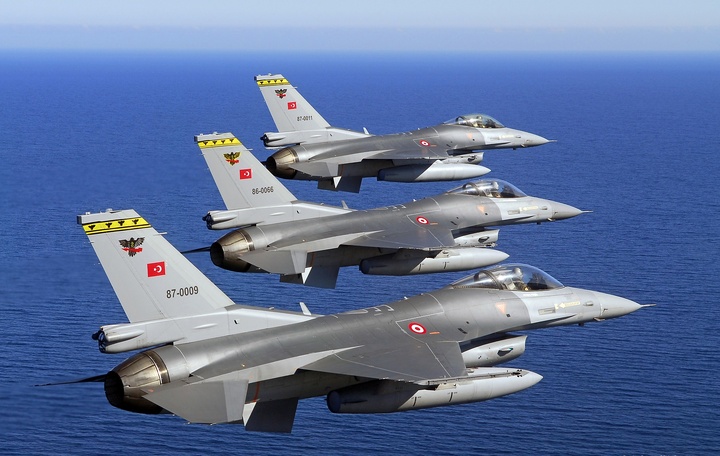 ترکیه از جنگنده های اف 16 آمریکا علیه کردهای سوریه استفاده می کند