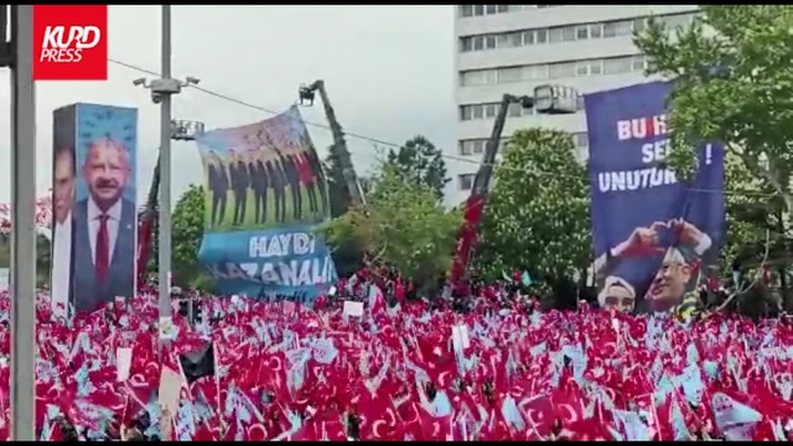 میتینگ انتخاباتی طرفداران اپوزیسیون در منطقه تندوغان در مرکز پایتخت ترکیه