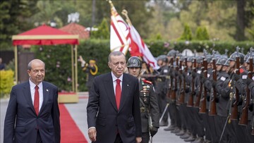 اردوغان: قبرس ترک شمالی باید به رسمیت شناخته شود/ اساس کار ما بر روی صلح بنا شده است