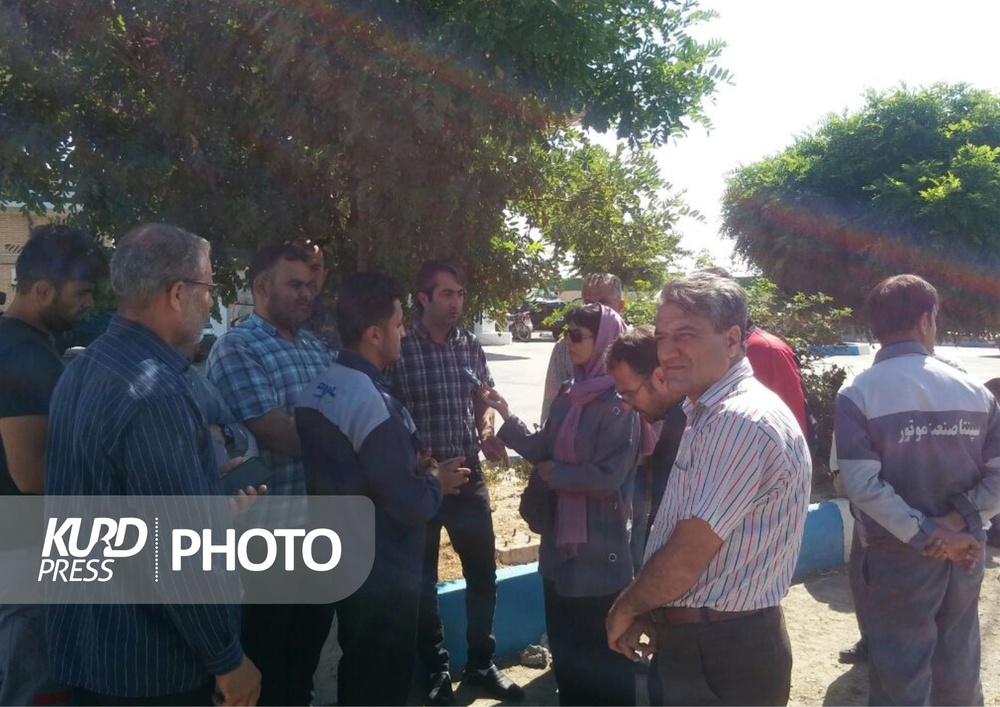 تحصن کارگران CNG قروه برای تبدیل وضعیت شغلی