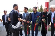 اعضای تیم ملی والیبال ایران وارد ارومیه شد