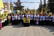 برگزاری تجمعی در حمایت از آزادی اوجالان در شهر قامشلو
