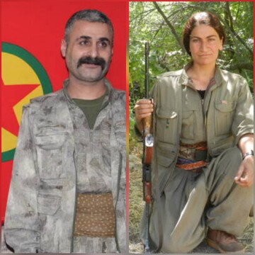 جاهد آک تای و زینب سویم دو عضو ارشد کشته شده PKK که بودند