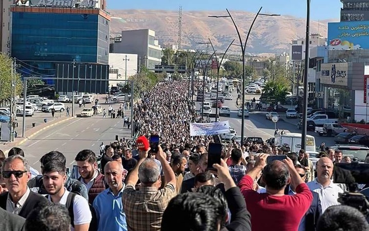 در استان های سلیمانیە و حلبچه فقط دانش آموزان کلاس دوازدهم متوسطه فعالیت دارند