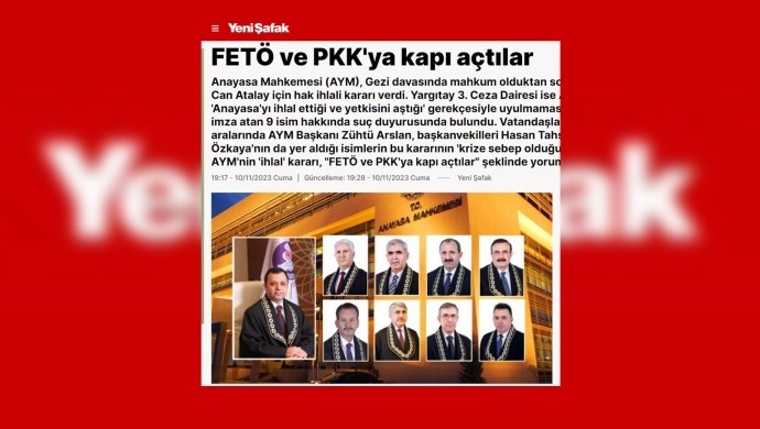 روزنامه ینی شفق: قضات دادگاه قانون اساسی به قاراییلان هم مصونیت قضائی می دهند