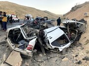 بی احتیاطی راننده ساینا در محور قروه - همدان جان ۳ نفر را گرفت