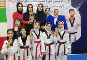 مقام سوم دختران تکواندوکار کردستانی در مسابقات قهرمانی مناطق کشور