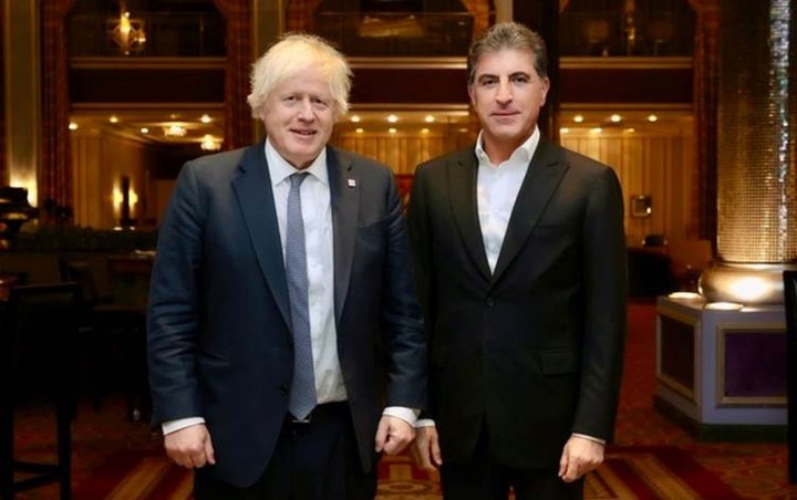 Nechirvan Barzani meets with Former British Prime Minister  Nechirvan Barzani meets with Former British Prime Minister