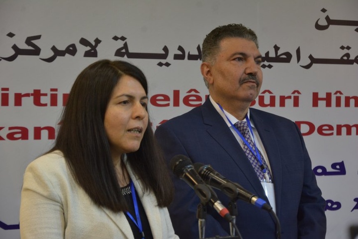 Leila Qareman and Mahmoud Daham Abdulaziz elected as co-chairs of the Syrian Democratic Assembly 