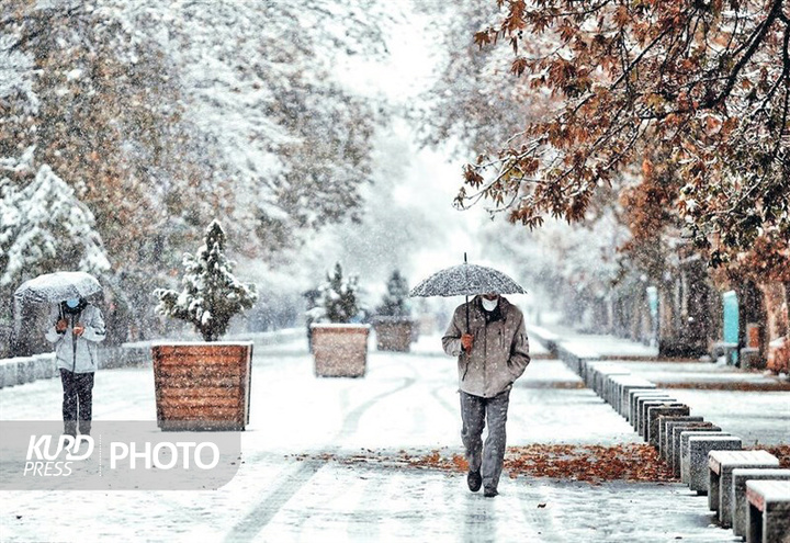 بارش برف و افت شدید دما در کردستان ادامه دارد 