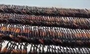 کشف و ضبط ۴۶۷ قبضه سلاح متعلق به PKK در شمال عراق