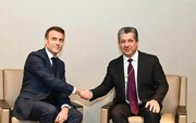 دیدار مسرور بارزانی با رئیس جمهور فرانسه در حاشیۀ کنفرانس دافوس