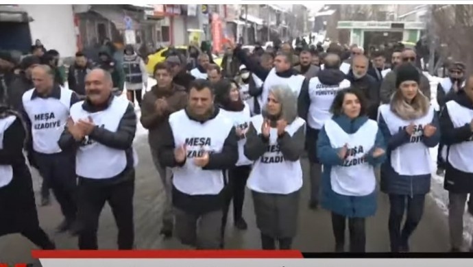 راهیپمایی مردم آگری، جولمرگ و شرناخ برای آزادی اوجالان و حل مسئله کُرد