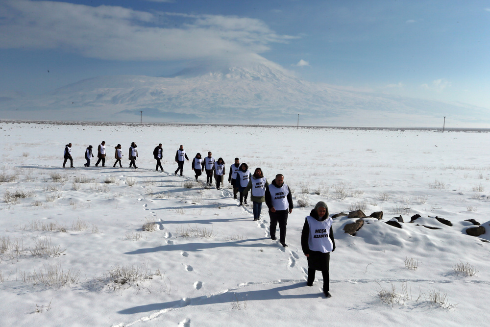 راهیپمایی مردم آگری، جولمرگ و شرناخ برای آزادی اوجالان و حل مسئله کُرد
