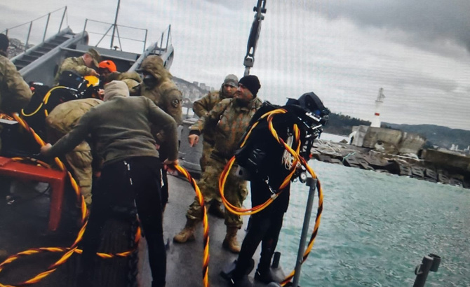 جسد یکی از کارکنان کشتی غرق شده دریای مرمره پیدا شد