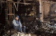 در حادثه آتش سوزی بازار «لنگه» اربیل ۱۶۶ مغازه طعمه حریق شدند