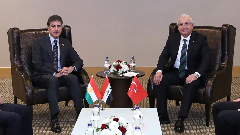 دیدار وزیر دفاع ترکیه با نچیروان بارزانی؛ مذاکره بر سر مبارزه با PKK