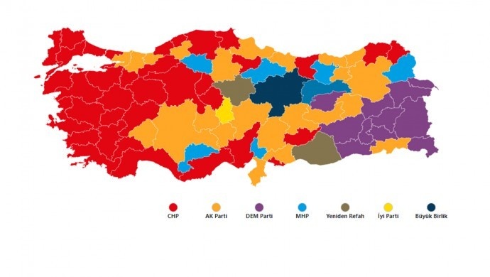 حزب جمهوری خواه خلق پیروز انتخابات محلی ترکیه شد
