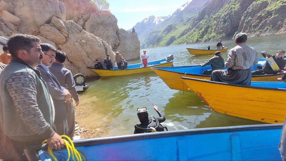 سقوط مرگبار یک خودرو به داخل سد داریان پاوه