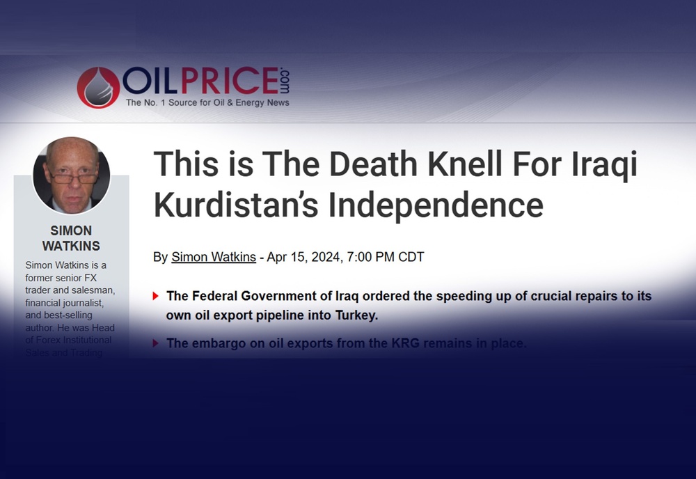 احیای خط لوله نفتی کرکوک_فیشخابور ناقوس مرگ استقلال اقلیم کردستان عراق محسوب می‌گردد