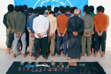 دستگیری ۲۵ عضو داعش از جمله یک زن در اردوگاه هول