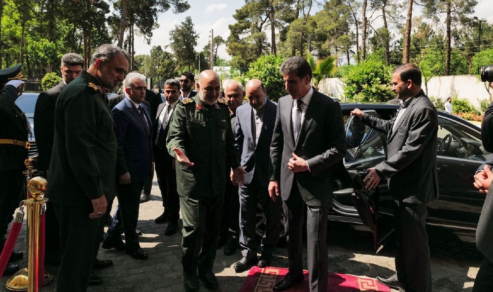 دیدار نچیروان بارزانی و فرمانده کل سپاه پاسداران