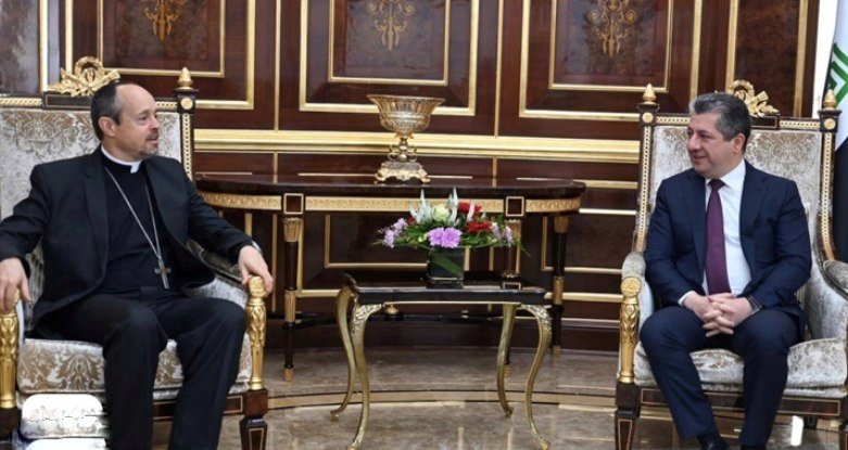نخست وزیر اقلیم کردستان خطاب به سفیر واتیکان: متعهد به حفاظت از حقوق اقلیتها هستیم