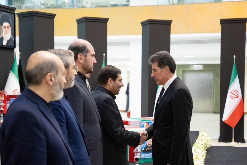 Kurdistan Region high-level officials pay respect to late Iranian president and his companions in Tehran