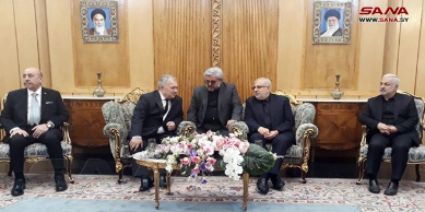 شرکت هیأتی سوری در مراسم تشییع پیکر رئیس‌جمهور فقید ایران در تهران