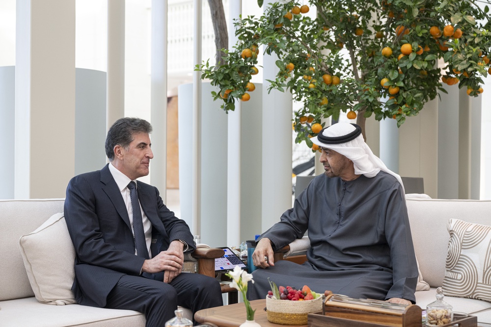 دیدار و گفتگوی نچیروان بارزانی و رئیس امارات متحده عربی