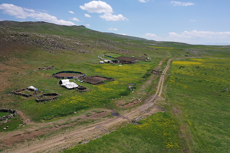 عشایر کوچرو چادرهای خود را در فلات سینک آگری برپا می کنند + تصاویر