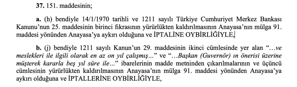 تنش میان دولت اردوغان و دادگاه قانون اساسی؛ دادگاه قانون اساسی اختیارات اردوغان را گرفت