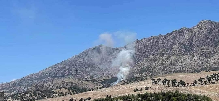 بمباران مناطقی از حومۀ سلیمانیه توسط هواپیماهای ترکیه
