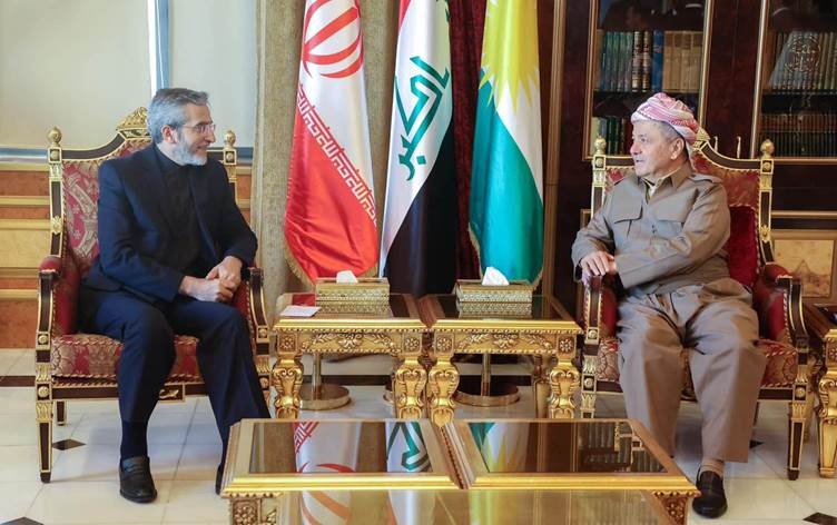 مسعود بارزانی و سرپرست وزارت خارجه ایران بر توسعه روابط اقتصادی و تجاری تأکید کردند