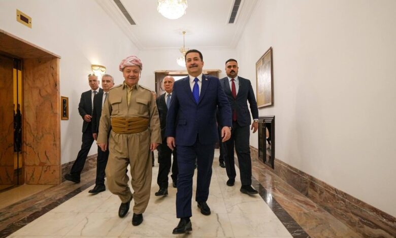 نخست وزیر عراق در دیدار بارزانی: گام مهمی در راستای اعتمادسازی میان بغداد و اربیل برداشتیم