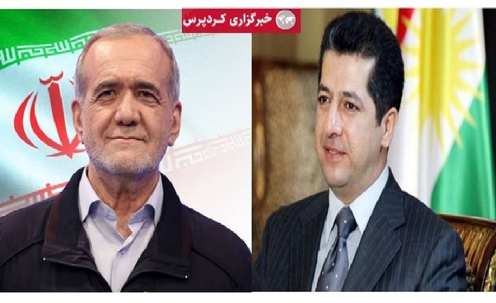 Masrour Barzani congratulates Iran's newly elected president, emphasizing shared interests and good neighborly ties