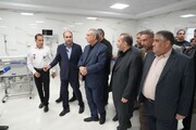افتتاح مرکز فوریت‌های پزشکی و خدمات سلامت مرز خسروی با حضور وزیر بهداشت