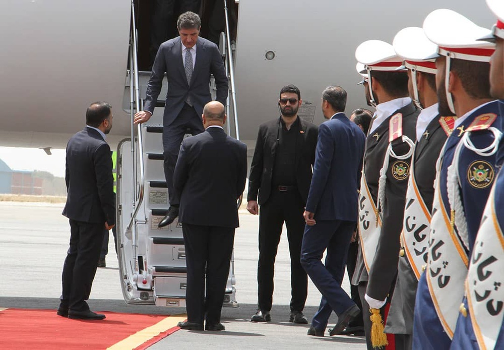 گزارش تصویری حضور نچیروان بارزانی به تهران جهت شرکت در مراسم تحلیف رئیس جمهور ایران