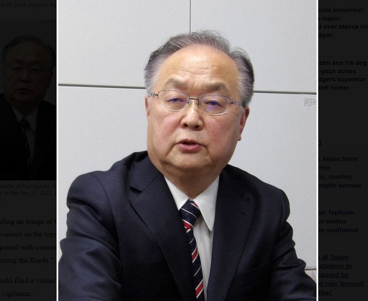 Tokyo-area mayor threatened over stance on Kurds in Japan Tokyo-area mayor threatened over stance on Kurds in Japan