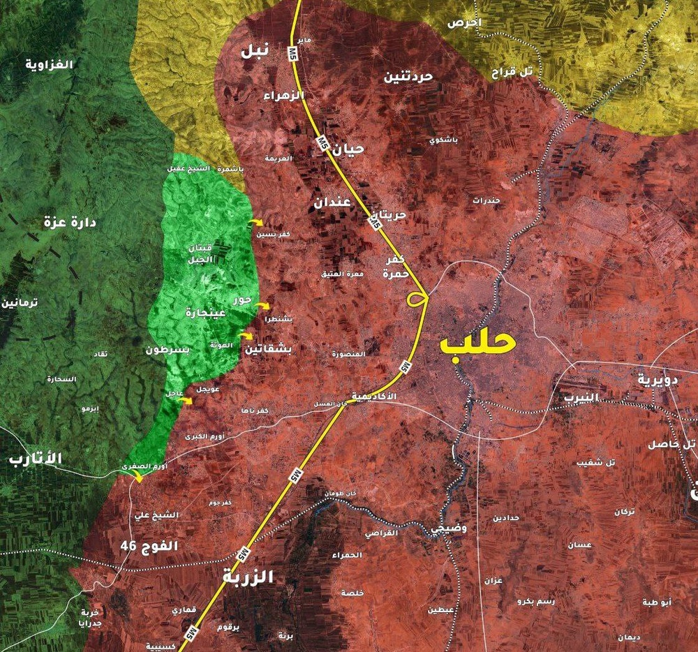 آغاز عملیات گسترده شبهنظامیان وابسته به ترکیه علیه ارتش سوریه در غرب حلب