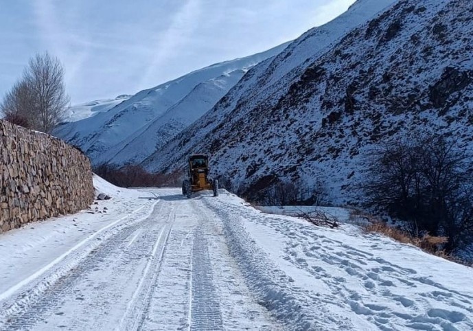 بارش برف سنگین در استان وان + تصاویر