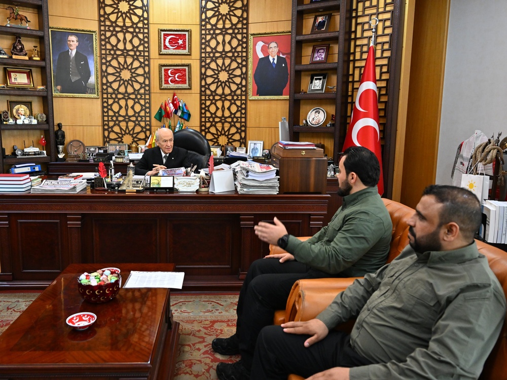 دیدار دولت باغچهلی با هیأت ارتش ملی سوریه