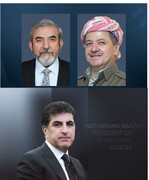 پیام تبریک مسعود بارزانی و نچیروان بارزانی به صلاح‌الدین بهاءالدین