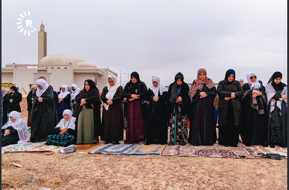 لە هەولێر بە بەشداریی ژنان و پیاوان نوێژەبارانە کرا+ وێنە