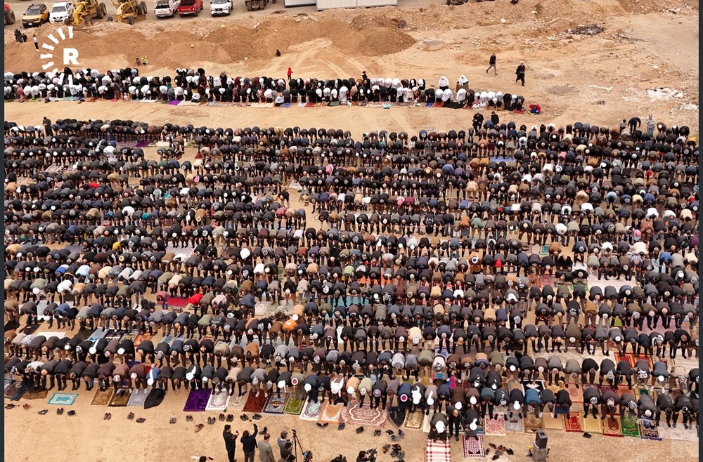 لە هەولێر بە بەشداریی ژنان و پیاوان نوێژەبارانە کرا+ وێنە